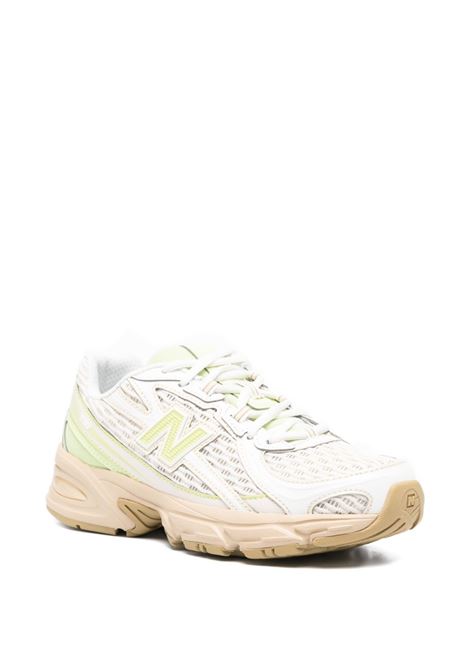 sneakers 740 unisex bianche e lime NEW BALANCE | U7401UW